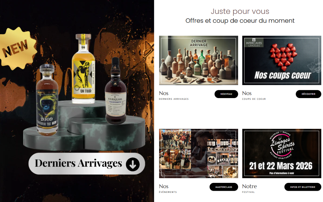 Aperçu du site Intercaves Limoges